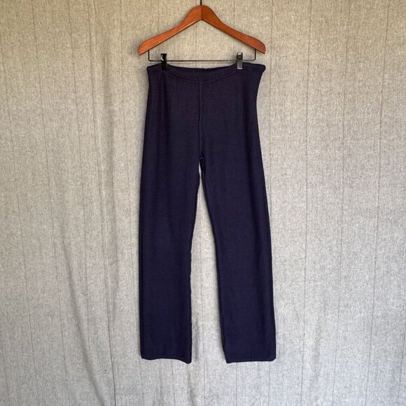 Frankies Bikinis Aimee Cloud Knit Starlight; Navy Blue White Stripe Flare Pant - Picture 5 of 10